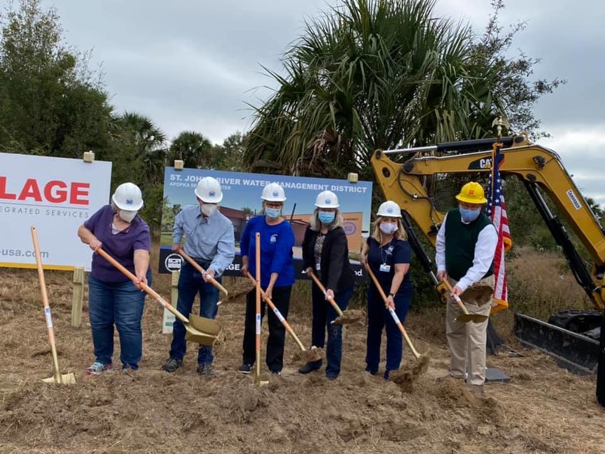 Ground Breaking Ceremony for the St. Johns River Water Management District Apopka Service Center, February 8, 2021