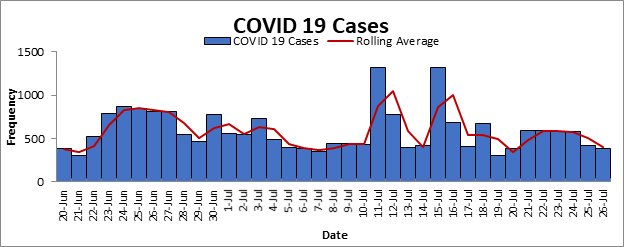 COVID-19 Cases graph