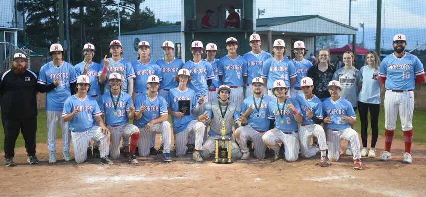 The Norfork Panthers defeated Rural Special 12-2, Viola 4-3, and West Side Greers Ferry 7-2 to win the 1A-2 District tournament championship on Wednesday.