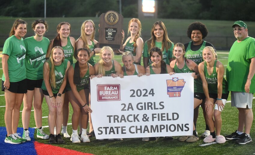 The Yellville-Summit Lady Panthers won their fourth consecutive state track and field championship on Tuesday at Quitman.
