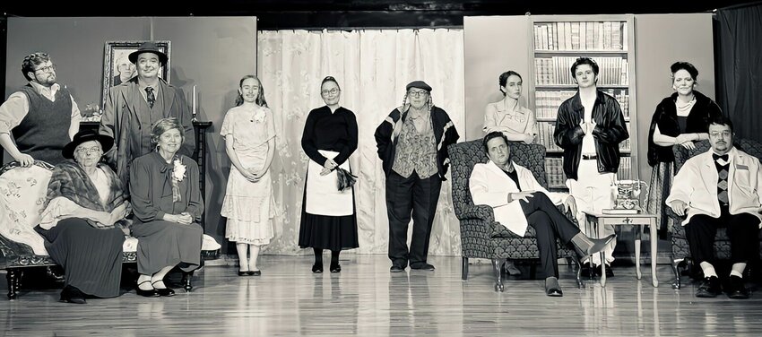 The cast of the Pulitzer Prize-winning play, “Harvey," gather for rehearsal prior to the play's opening at 7 p.m. Friday at Twin Lakes Playhouse. 


Submitted Photo