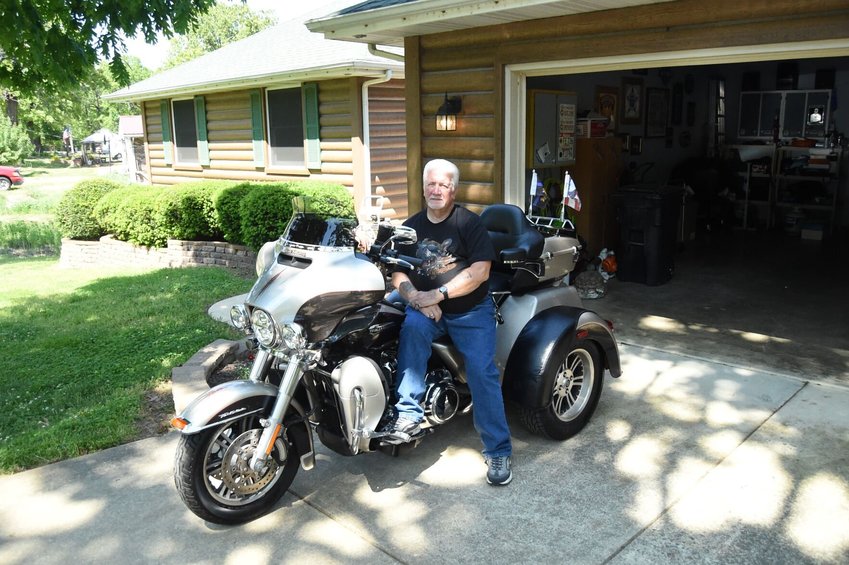 With warmer weather here to stay for the summer, Bob Buschbacher is asking motorists to be more aware of motorcycles.   Scott Liles/The Baxter Bulletin