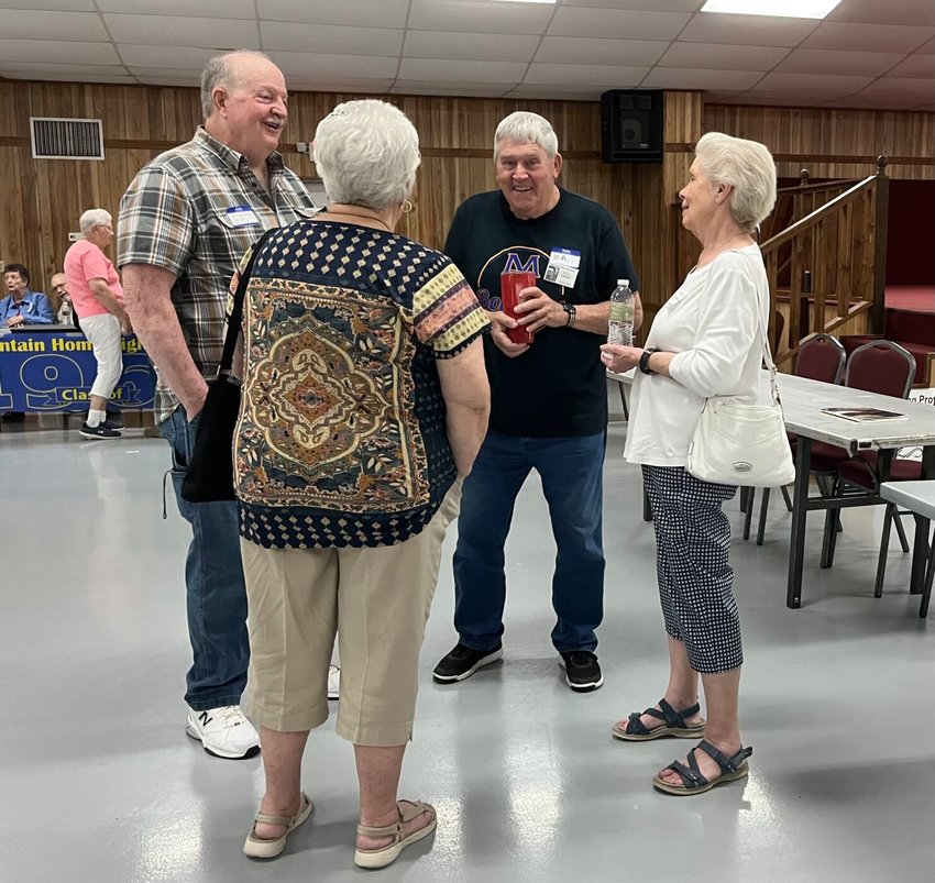 Roughly 66 former graduates of Mountain Home High School attended the annual reunion of more than 50 years that took place June 4 at the education building of the Baxter County Fairgrounds. Proceeds from the event paid for the venue and any additional funds went to the Bomber Alumni House.   Helen Mansfield/The Baxter Bulletin