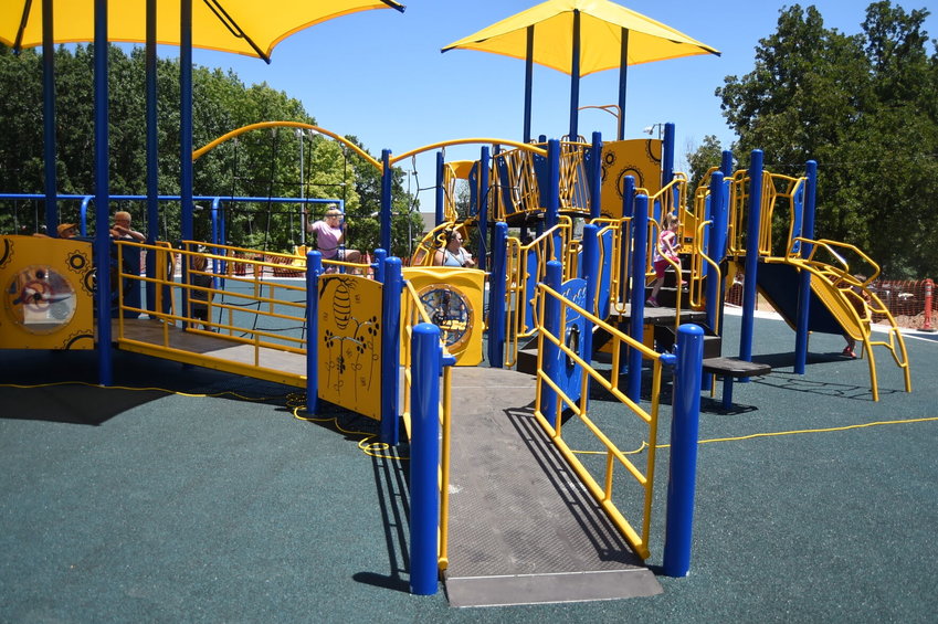 The City of Mountain Home's new all-inclusive playground can be found at Hickory Park in downtown Mountain Home. The playground is accessible off of Dyer Street on the west end of the park.   Scott Liles/The Baxter Bulletin