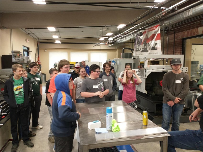 Approximately 14 area students from grades seven through 10 attended the Young Manufacturers Academy at the Arkansas State University-Mountain Home Technical Center in June. The goal of the program was to give students a taste of what in-demand, high-paying jobs in manufacturing are available, along with what skills and education they require.   Submitted Photo