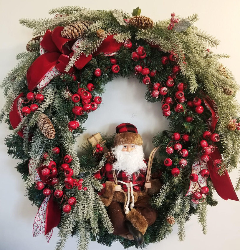 A Christmas wreath by Betty Luther is available this weekend at at Holiday Gifts at StoneCreek.   Submitted Photo