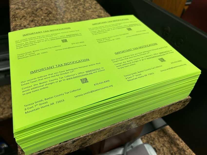 Delinquent tax list appears in Wednesday's paper Baxter Bulletin