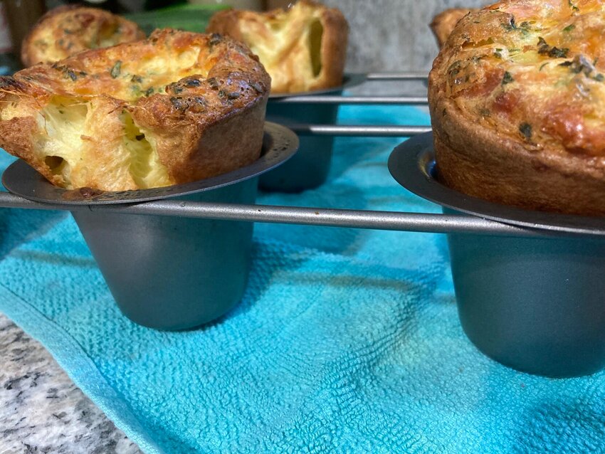 Easy-to-make popovers are an elegant brunch treat for mom on Mother's Day.   Linda Masters/The Baxter Bulletin