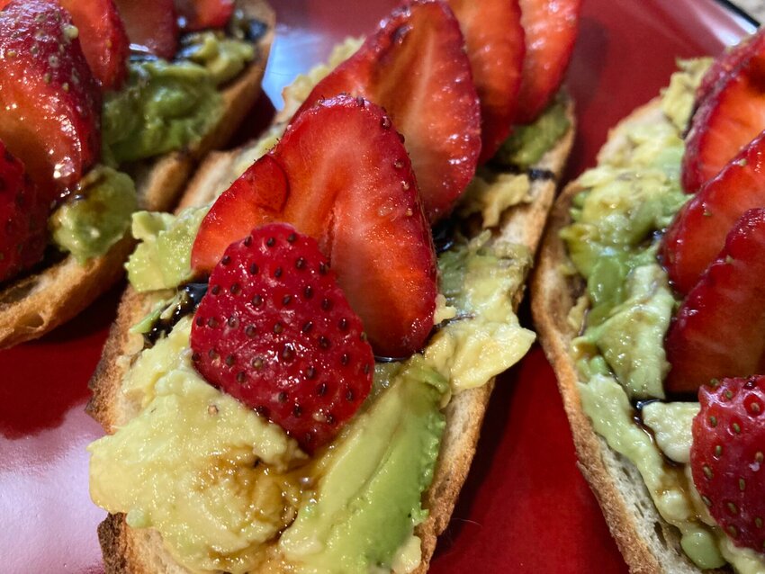 Strawberry-Avocado Toast is a tasty and healthy way to start your day.&nbsp;   Linda Masters/The Baxter Bulletin