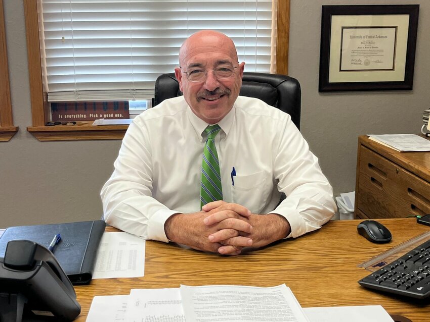 Following the second removal of a brain tumor in July, Yellville-Summit Public School Superintendent Wes Henderson is feeling good about his health and the health of the school district, which is in a good financial place and experiencing a steady growth in enrollment.   Helen Mansfield/The Baxter Bulletin