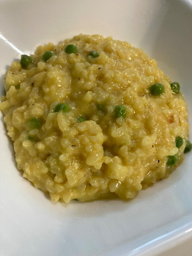 Instant Pot Risotto with Peas (shown) eliminates standing at the stove stirring rice for 30 or more minutes.   Linda Masters/The Baxter Bulletin