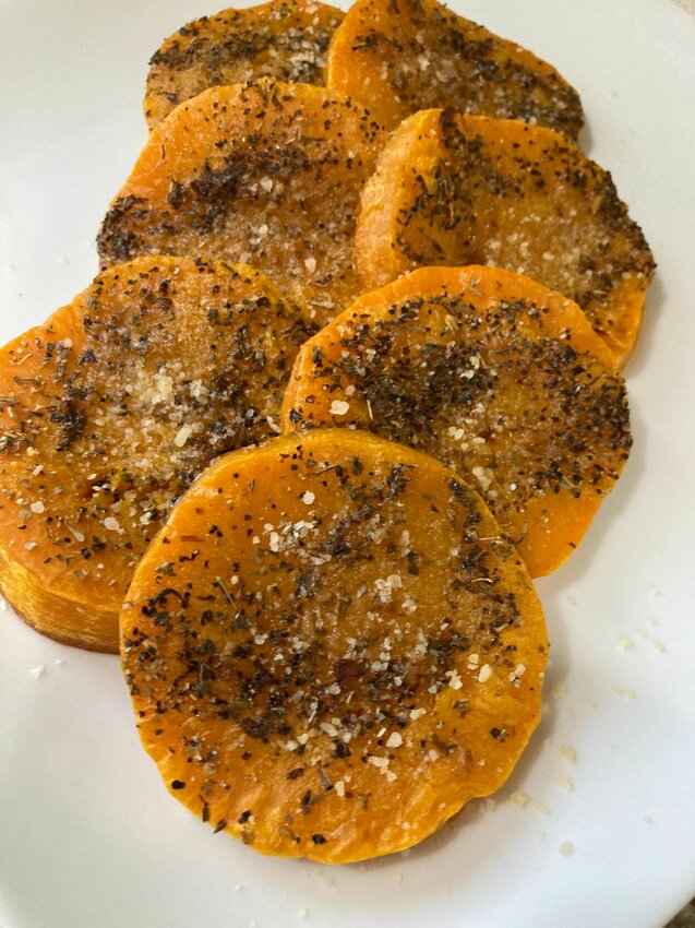Parmesan Baked Butternut Squash is easy to make and so delicious.   Linda Masters/Baxter Bulletin