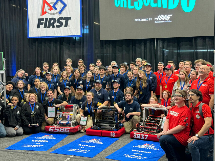 Shown is&nbsp;Team 16, Baxter Bomb Squad, after winning the Arkansas Regional in Searcy. The Bomb Squad&rsquo;s performance earned them a spot in the World Championships in Houston, Texas.   Submitted Photo
