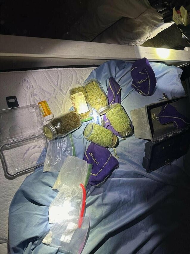 A cache of drugs seized during &quot;Operation Accountability&quot; are show in this photo courtesy of the Baxter County Sheriff's Department. The three-day law enforcement event netted 74 arrests.   BCSO Photo