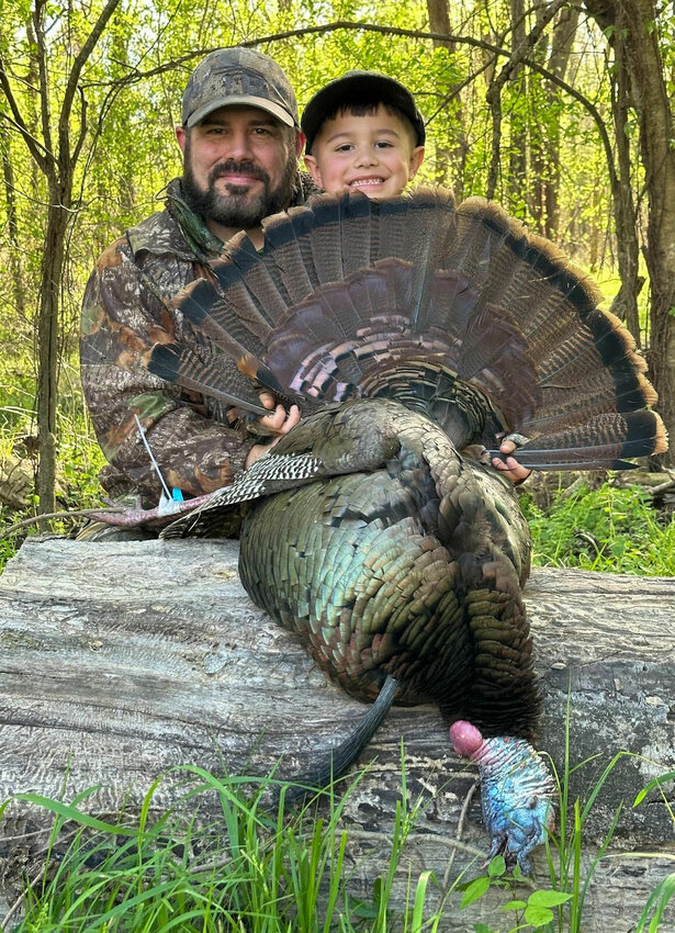Although he spends most of his spring mornings before turkey season in the woods looking for poachers, Col. Brad Young AG&amp;amp;FC chief of enforcement, was able to introduce his son, Hudgin, to the turkey-hunting family in true form. Hudgin Young is one of many youth hunters who celebrated their first turkey hunt with a successful shot and impressive gobbler.   Submitted Photo