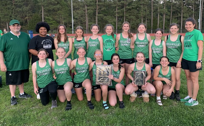 The Yellville-Summit Junior Lady Panthers won the 2A-1 District junior high track and field meet on Wednesday at Eureka Springs. Blair Castle was the individual high-point winner.