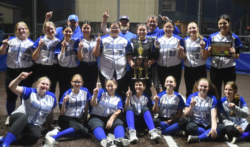 The Cotter Lady Warriors won the 2A-1 Conference and District tournament championships in the same season for the first time in program history on Friday night.
