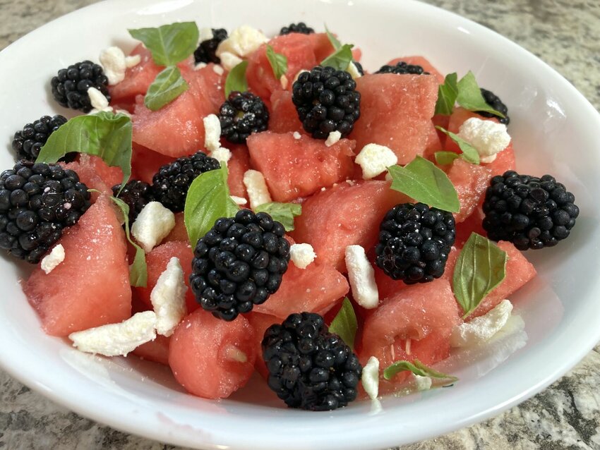 Sweet, juict watermelon pairs well with tart blackberries in this easy-to-make summer salad.


Linda Masters/Baxter Bulletin