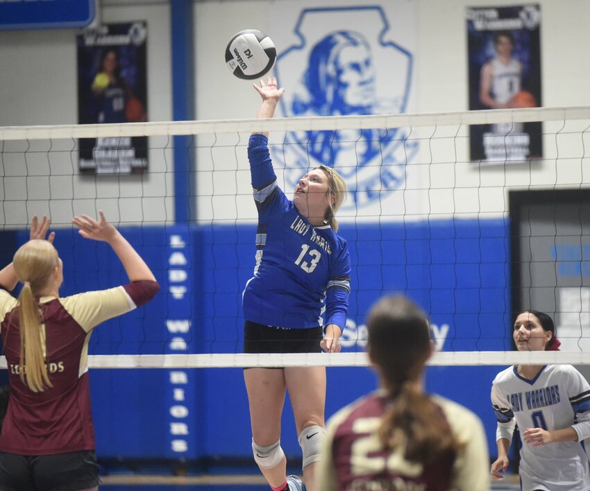 Cotter's Gracyn Jackson hits against Alpena during a recent victory at Cotter.