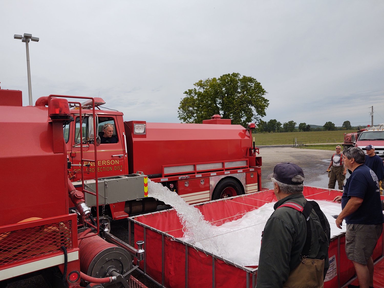 Baxter County fire departments come together for fire drill Baxter