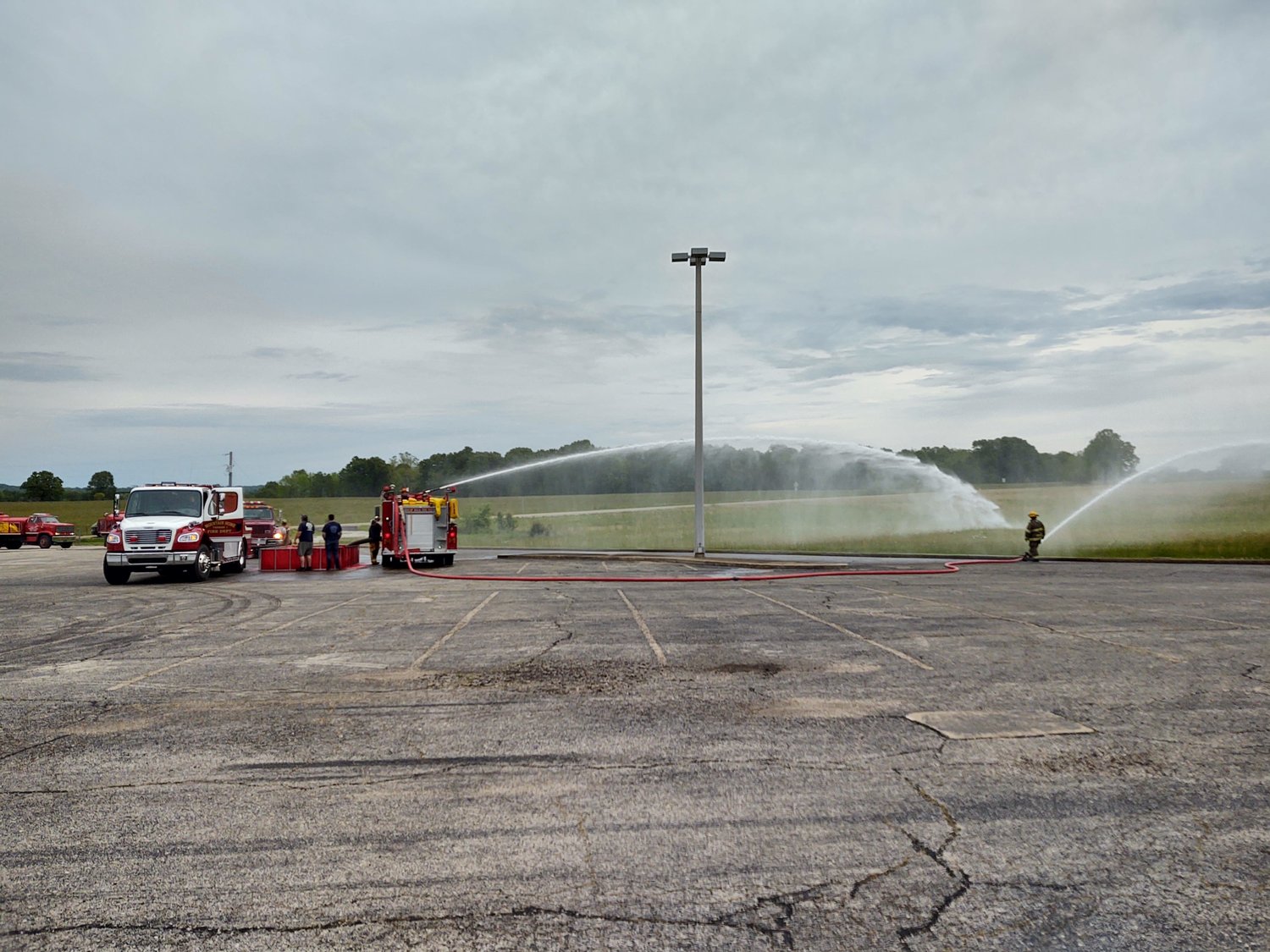 Baxter County fire departments come together for fire drill Baxter