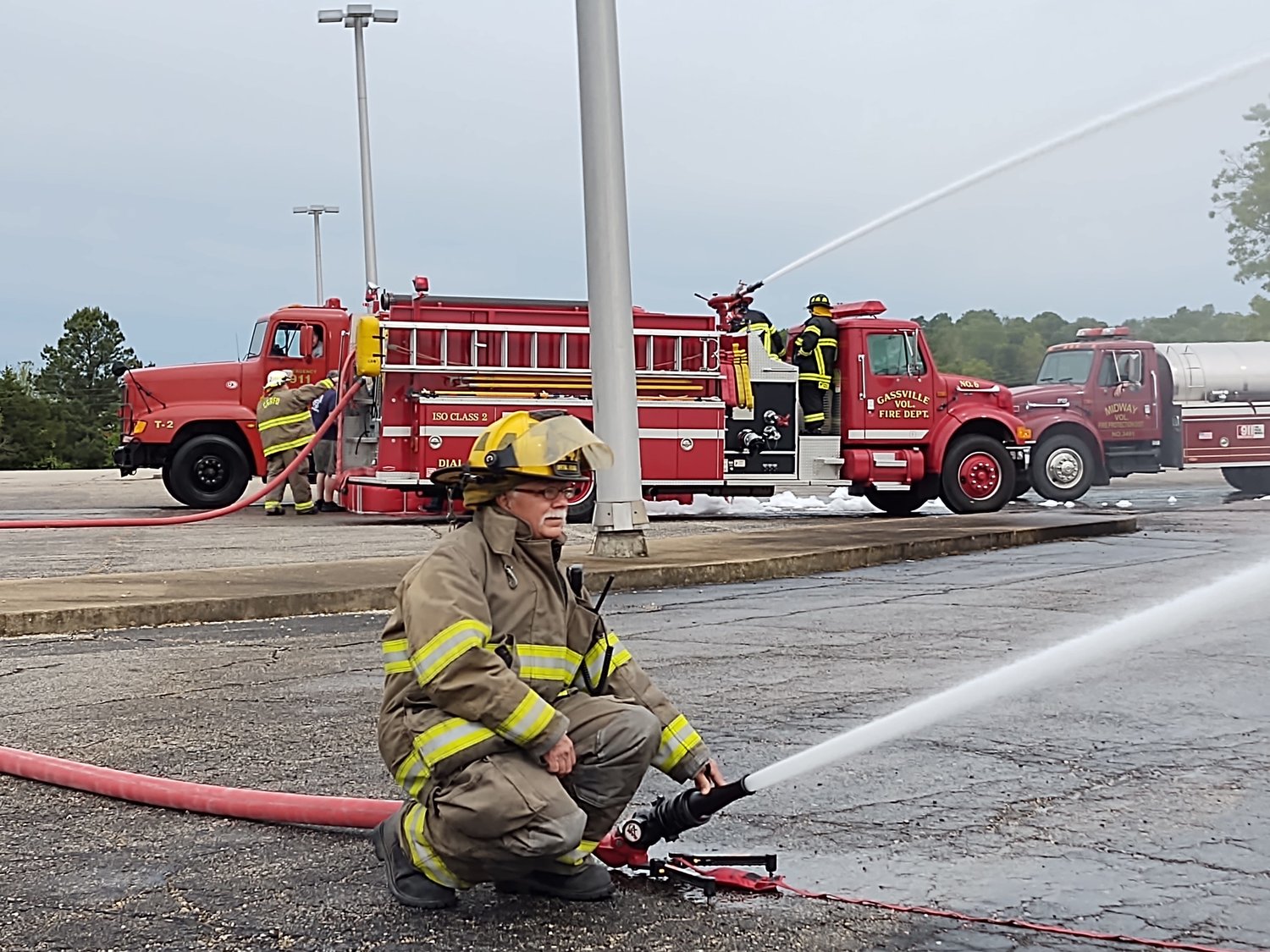 Baxter County fire departments come together for fire drill Baxter