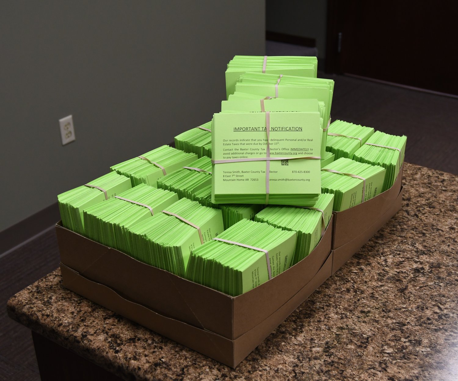 List of delinquent property taxpayers appears in newspaper Baxter