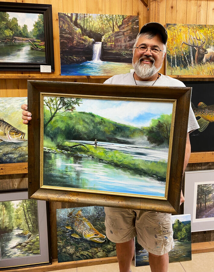Artist Duane Hada displays his acrylic painting entitled Summer Mist.


Submitted Photo