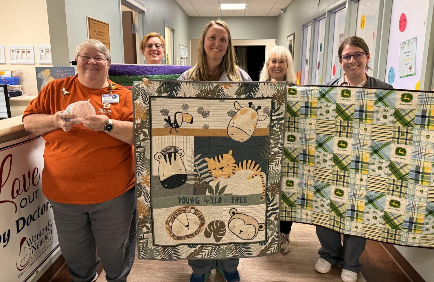 Hill 'N Hollow Quilters donate to Baxter Health Women's Center Nursery - Vimarsana News