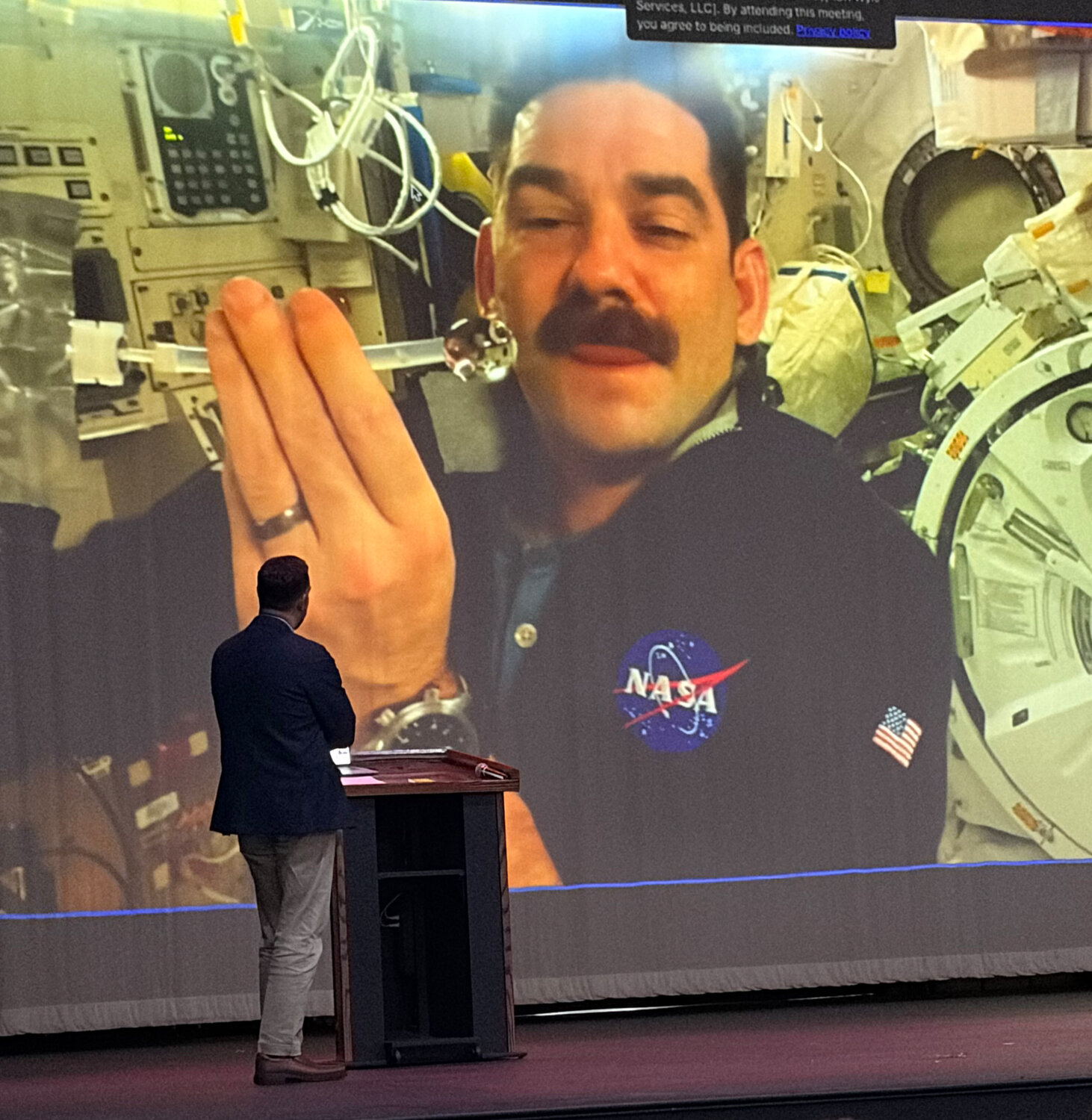 MHPS students livestream with NASA astronaut 
