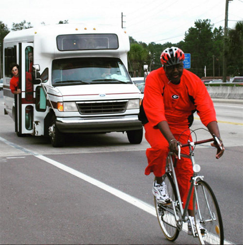 UGA campus minister Franklin Graham trains for this year's Ride For Christ. UGA BCM/Instagram