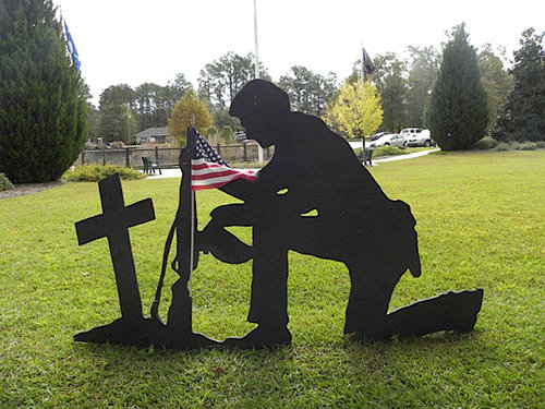 A display honors those who have served in armed conflict for the United States. GERALD HARRIS/Special