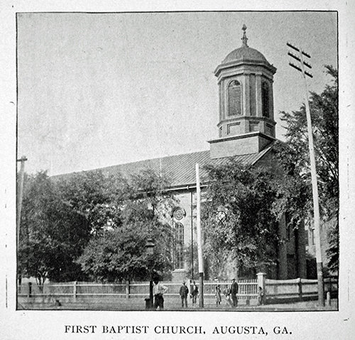 First Baptist Augusta's original building served as the birthplace of the Southern Baptist Convention in 1845. GBC ARCHIVES/Special