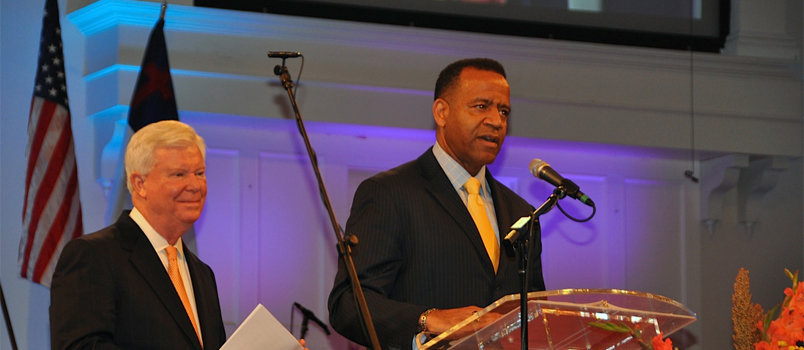Former Atlanta Fire Chief Kelvin Cochran updates GBC messengers at the November annual meeting on how he has weathered the storm that placed him in the national media spotlight for his biblical stance against the gay lifestyle. JOE WESTBURY/ndex