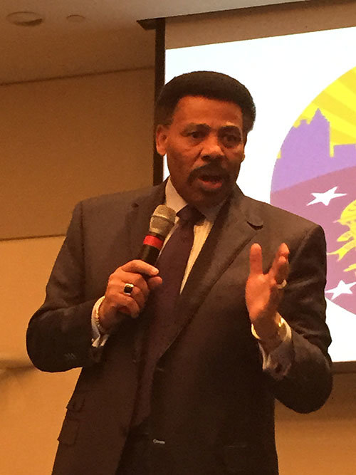"Only one group has access to God and that is the church, but the evil one has kept the church divided," said Pastor Tony Evans of Oak Cliff Bible Fellowship in Dallas, TX. GERALD HARRIS/Index