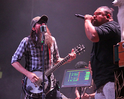 Recording artists Crowder and Tedashii came together on stage for the crowd in addition to performing separately for the crowd. SHARON NOWAK/Special