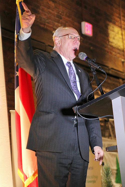 “The church has ceased to be the moral conscience of the nation, but the good news is that there are more of us than there are of them," Rafael Cruz, father of presidential candidate Ted Cruz, told the crowd. BRYAN NOWAK/Special