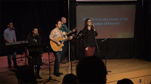 The NCC Worship Team leads on a Sunday morning. NEW CITY/Special
