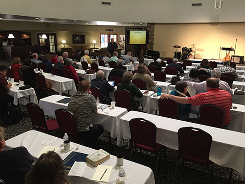 Nearly 60 returning missionaries attended the free retreat at Georgia Baptist Conference Center at Toccoa. JOE WESTBURY/Index