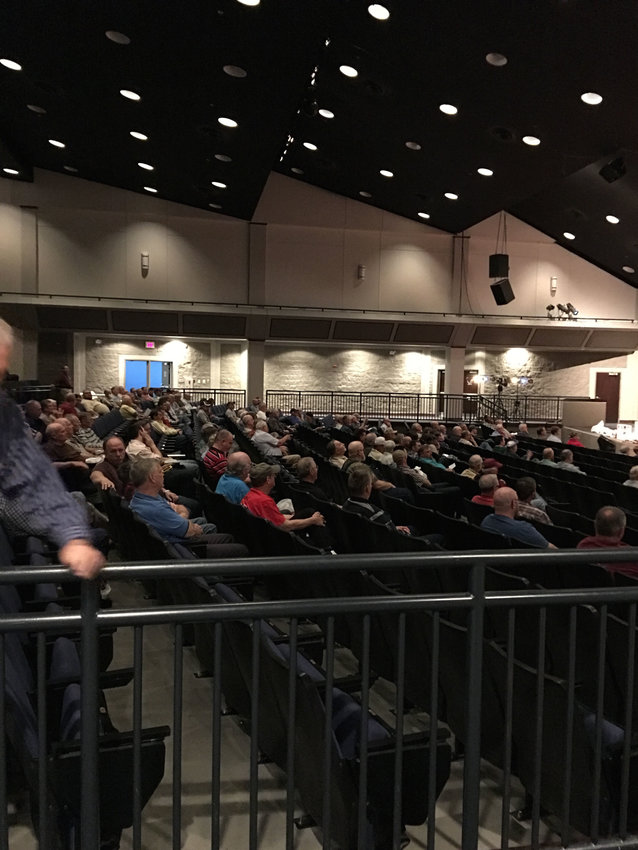Hundreds of men gathered at the North Georgia Men¹s Conference at the Fannin County High School Fine Arts Center. SPEIAL/Index