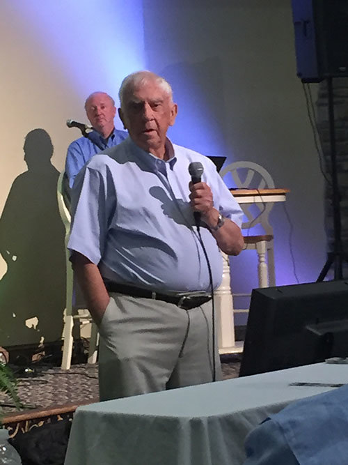 “I do not have words to express what is in my heart, but Marilene and I are so very grateful for the assistance we receive each month from Mission: Dignity," Kenneth Moon told the room of Georgia Baptist Mission Board employees. GERALD HARRIS/Index
