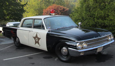 The 1961 Ford Galaxie squad car replica has made many trips to this event. This squad card is owned by Tom and Kathy Rusk of West Union, SC. GBCC-TOCCOA/Special