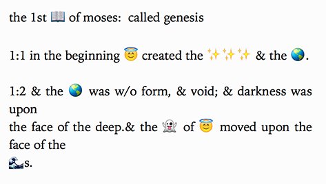 Genesis Bible emoji