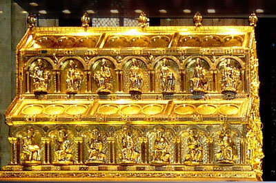 The Shrine of the Three Kings in Cologne Cathedral purportedly hold the remains of the Magi who visited Jesus. WIKIPEDIA COMMONS/Special