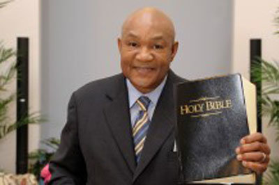 George Foreman and his Bible. www.georgeforeman.com/SPECIAL