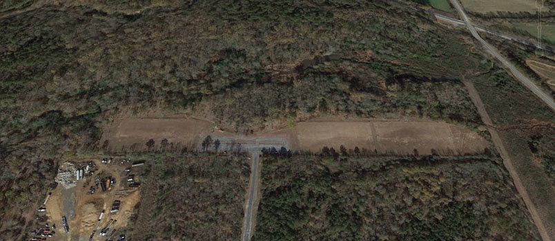 A Google Earth image from November 2014 shows the existing soccer fields for the league sponsored by Iglesia Bautista Nueva Vida in Dalton. The church wants to build out more fields for local families.
