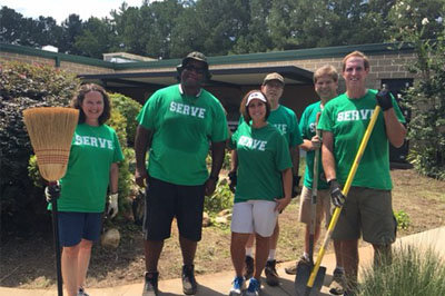 Members of Fayetteville First Baptist Church headed out Sept. 4 to do community service projects on Serve Sunday. FAYETTEVILLE FIRST BAPTIST/Special