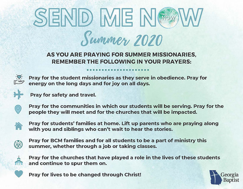 Send Me Now Prayer Guide