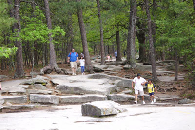 The beginning of the walking trail up Stone Mountain is easy enough, but as Georgia Baptist Executive Director J. Robert White found out, looks can be deceiving. WIKIPEDIA COMMONS/Special