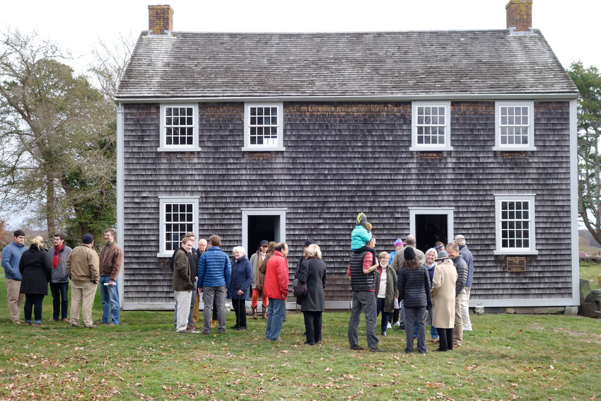 Residents gather at the Friends Meeting House for a previous Thanksgiving service.
